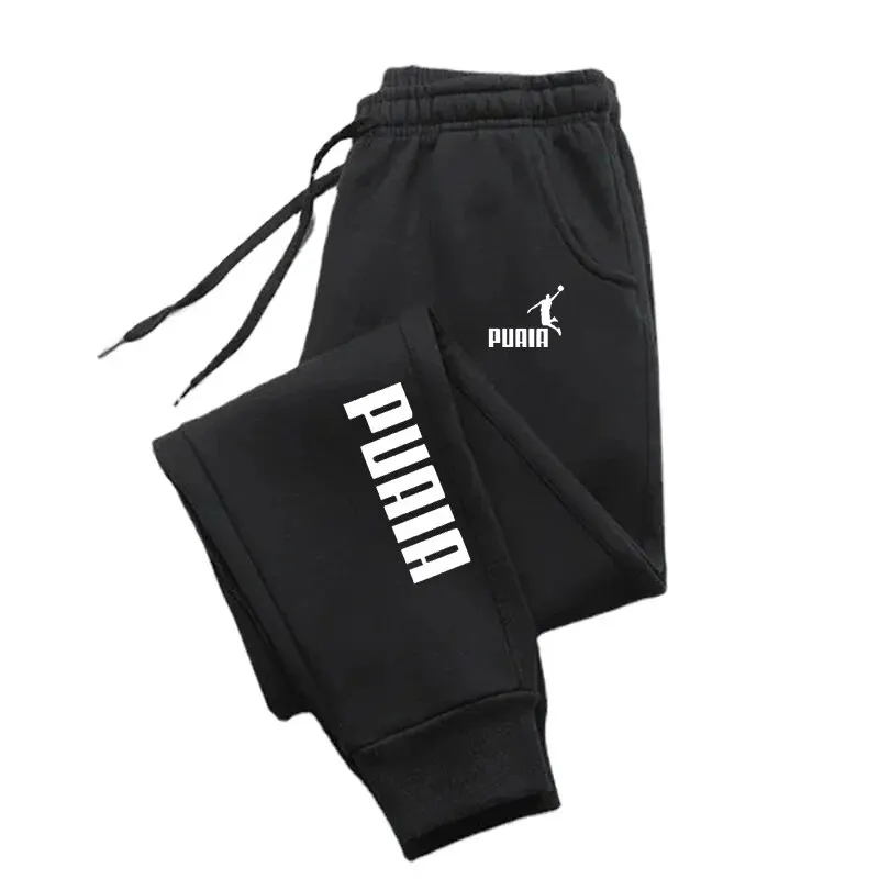Men’s Casual Fleece Jogger Sweatpants with Drawstring, Side Pockets & Ribbed Cuffs - Image 2