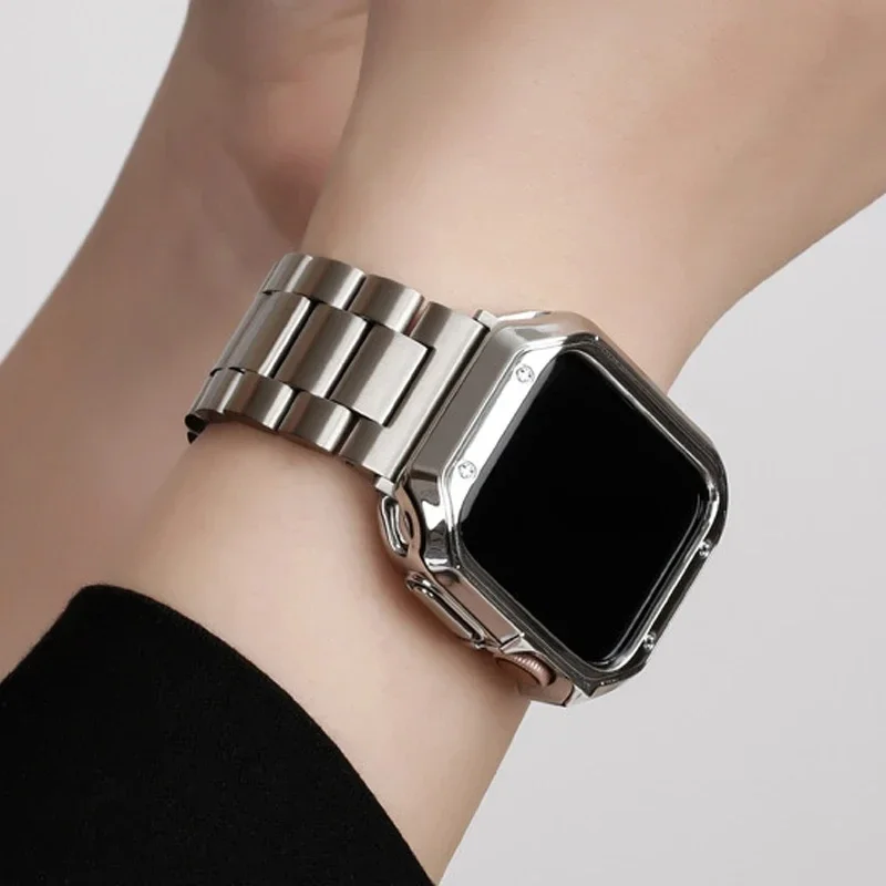 Premium Stainless Steel Link Band Compatible with Apple Watch - Image 5