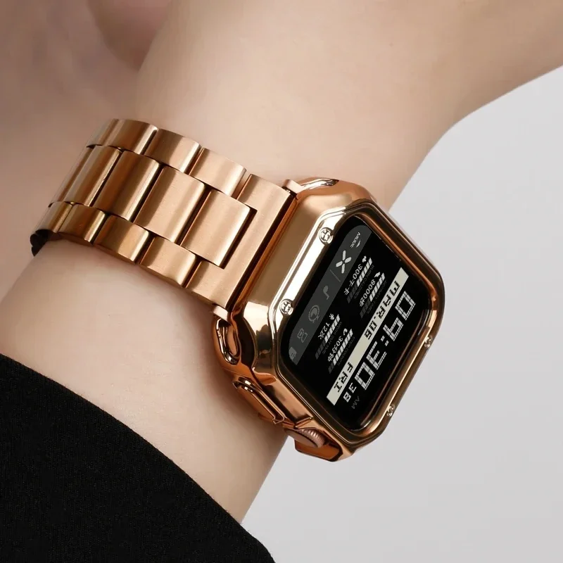 Premium Stainless Steel Link Band Compatible with Apple Watch - Image 4